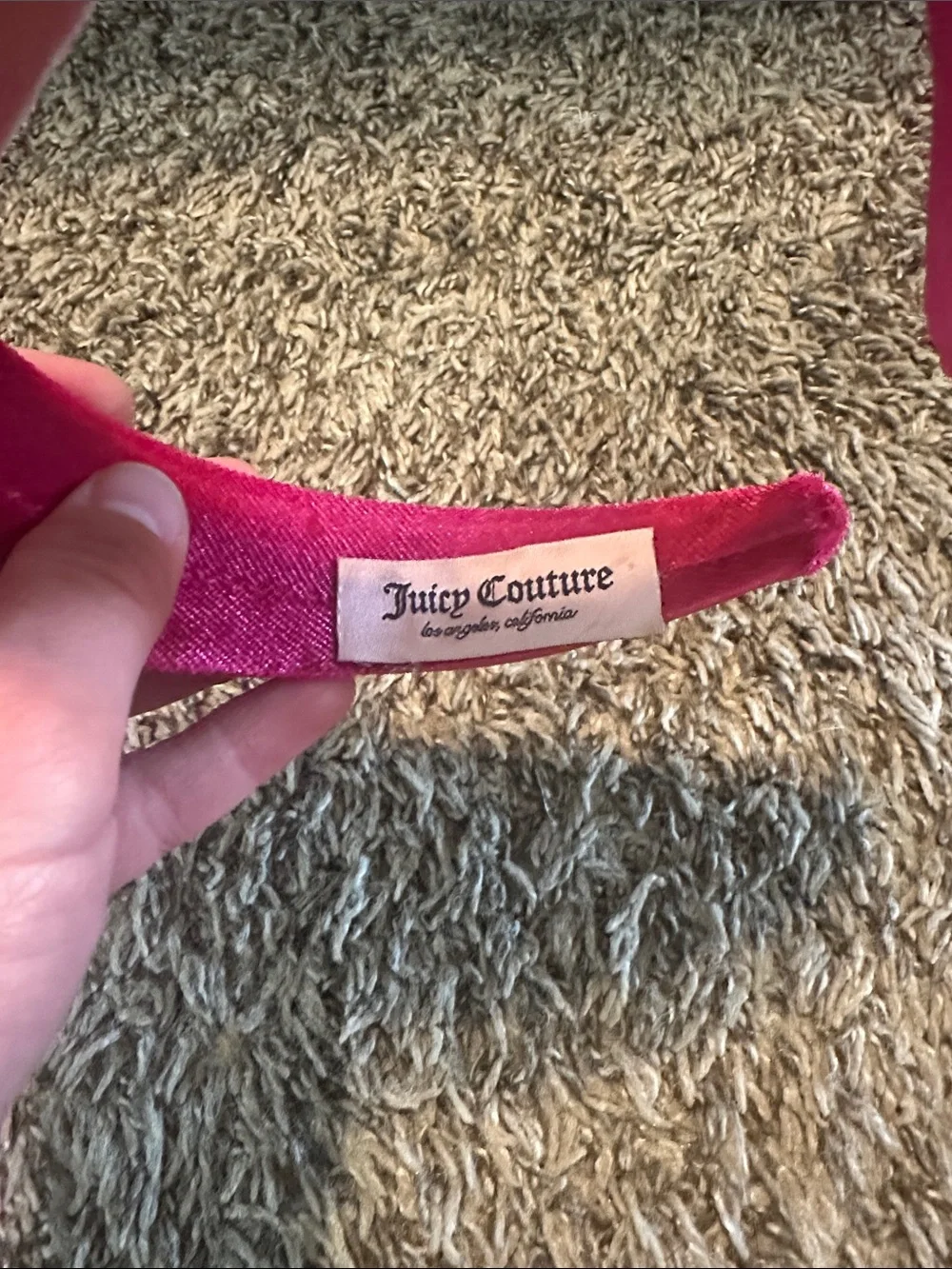 Juicy Couture Y2K Hot Pink Jeweled Headband NWT 8
